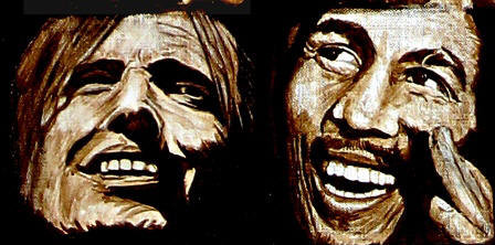 "Rock through the Ages" close up of Tom Petty and Bob Marley