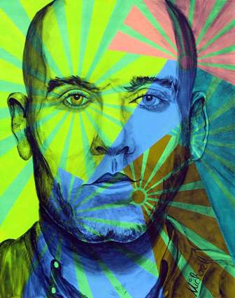 Michael Stipe painting