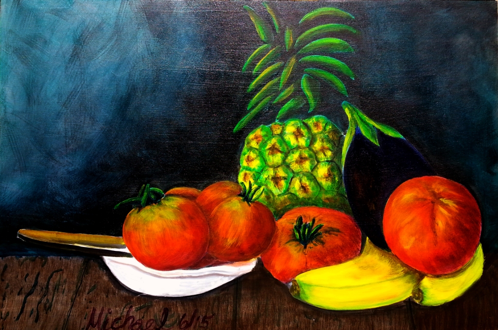 Summer Fruits original painting by Michael Arnold