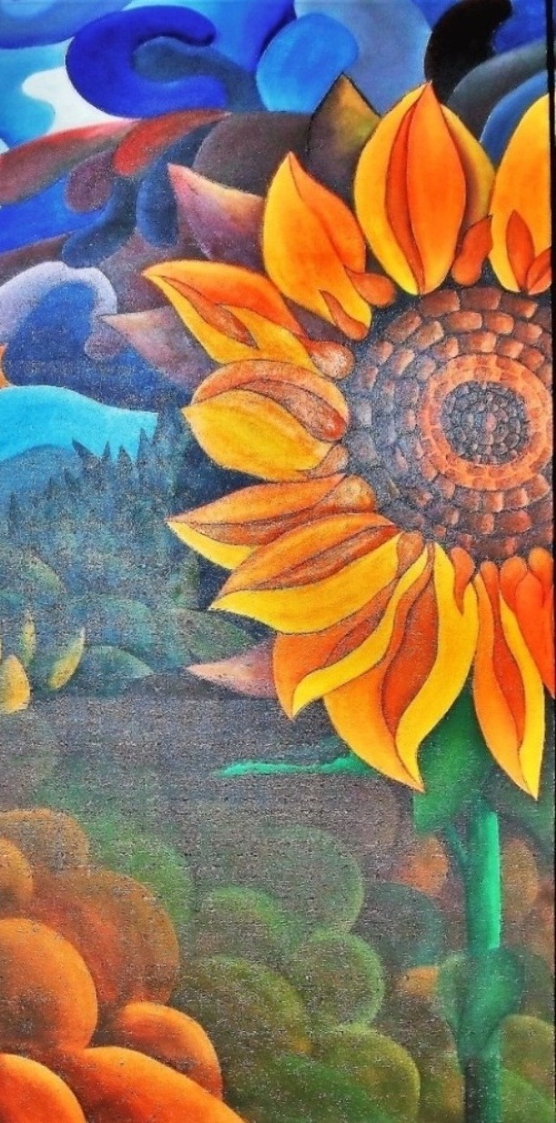 sunflower Painting by Michael Arnold Art