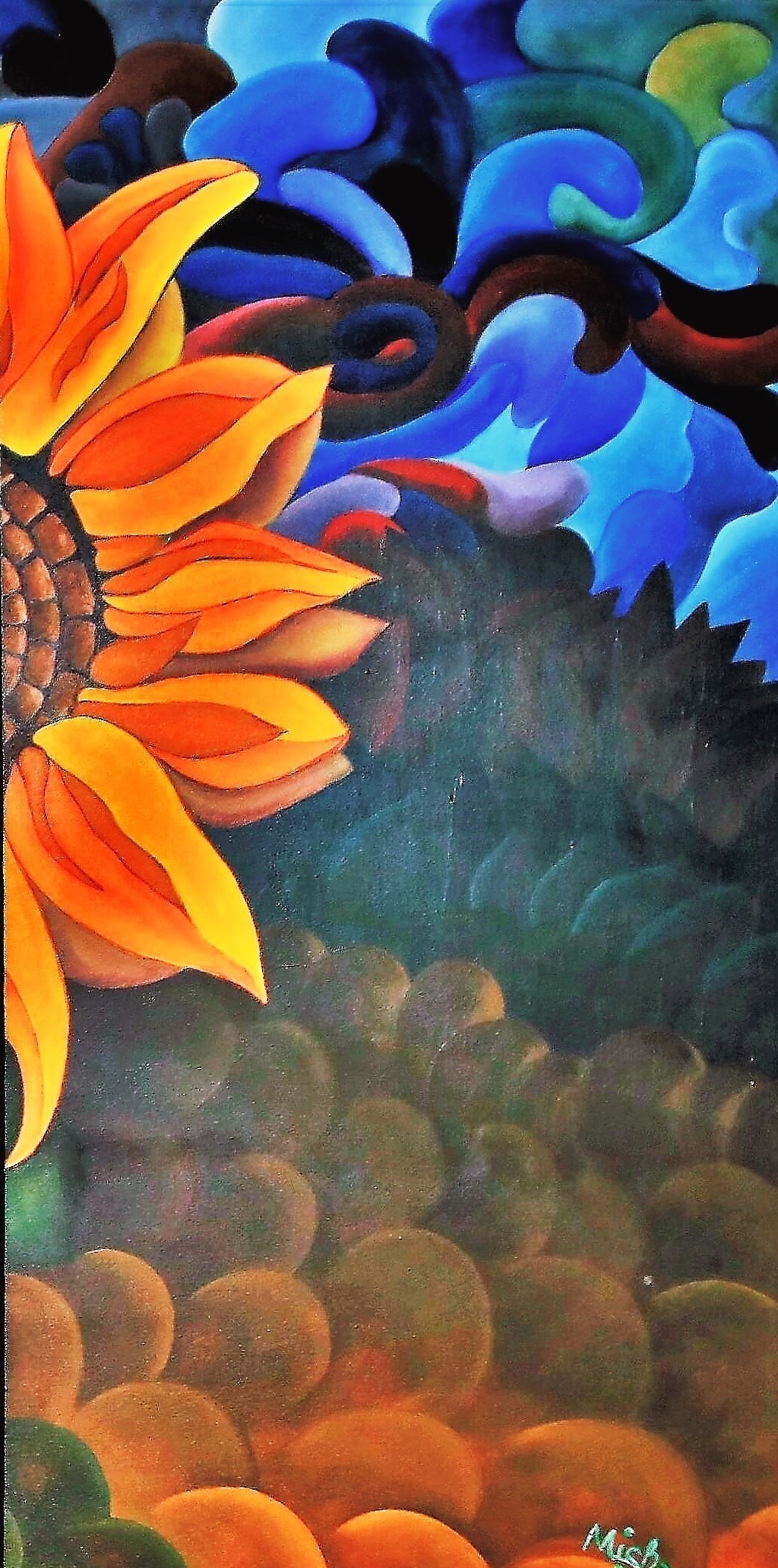 sunflower Painting by Michael Arnold Art