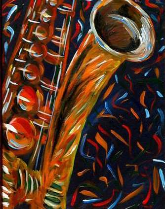 Saxophone painting